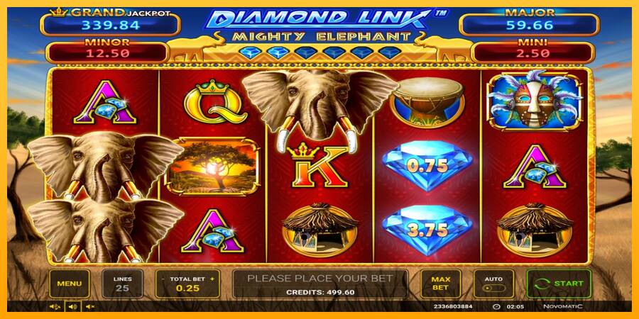 Diamond Link: Mighty Elephant automat për para të vërteta, foto 1