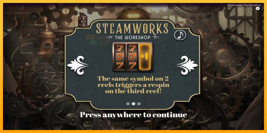 Steamworks - The Workshop automat për para të vërteta, foto 1