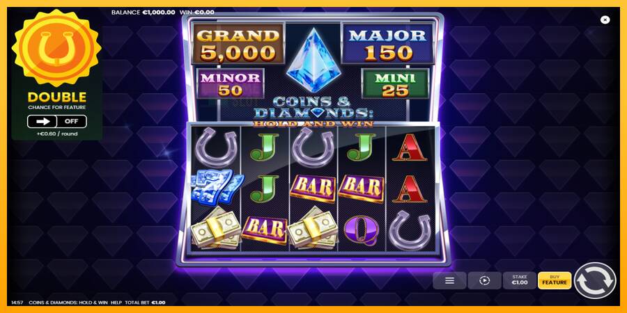 Coins & Diamonds: Hold and Win automat për para të vërteta, foto 2