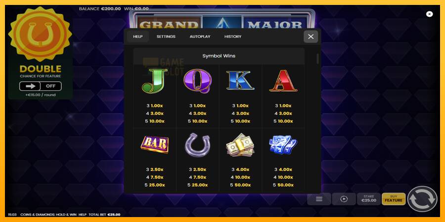 Coins & Diamonds: Hold and Win automat për para të vërteta, foto 5