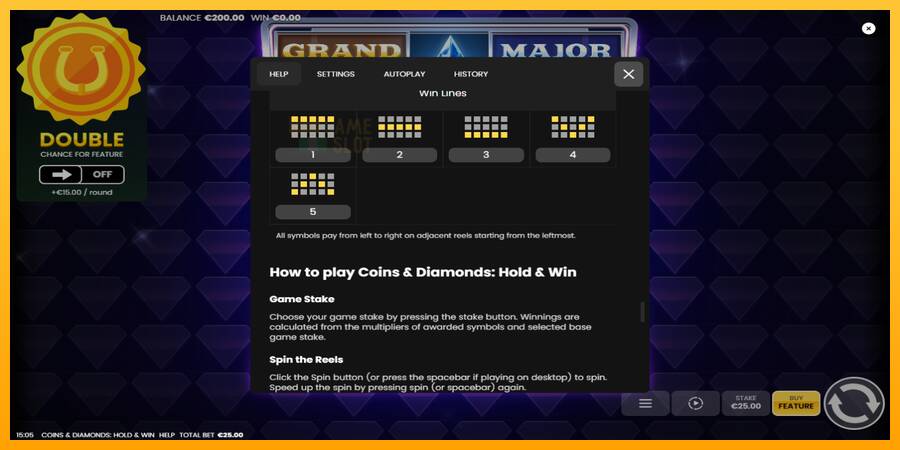 Coins & Diamonds: Hold and Win automat për para të vërteta, foto 7