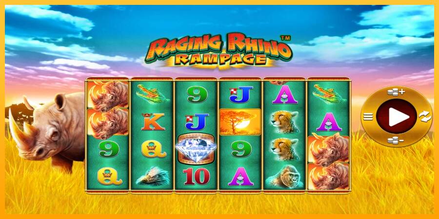 Raging Rhino Rampage automat për para të vërteta, foto 1