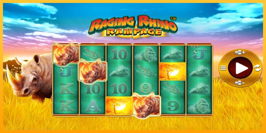 Raging Rhino Rampage automat për para të vërteta, foto 2