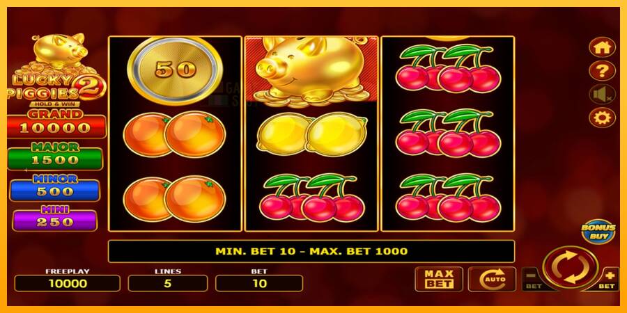 Lucky Piggies 2 Hold & Win automat për para të vërteta, foto 1