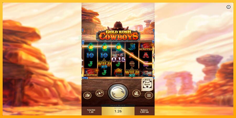 Gold Rush Cowboys automat për para të vërteta, foto 2