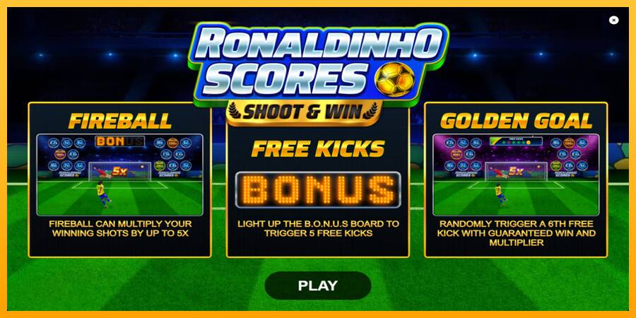 Ronaldinho Scores Shoot & Win automat për para të vërteta, foto 1