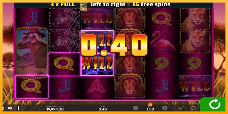 Wild Lion with Reel Bingo automat për para të vërteta, foto 3