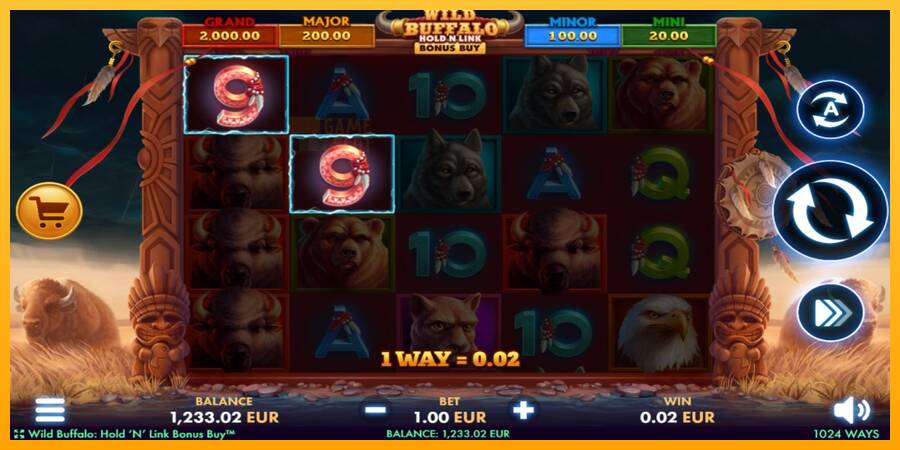 Wild Buffalo Hold N Link Bonus Buy automat për para të vërteta, foto 3