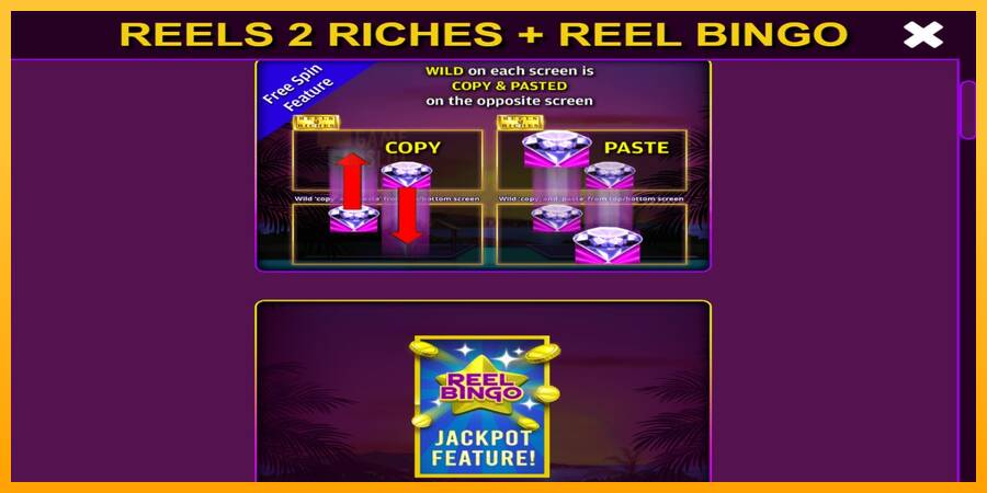 Reels 2 Riches with Reel Bingo automat për para të vërteta, foto 5