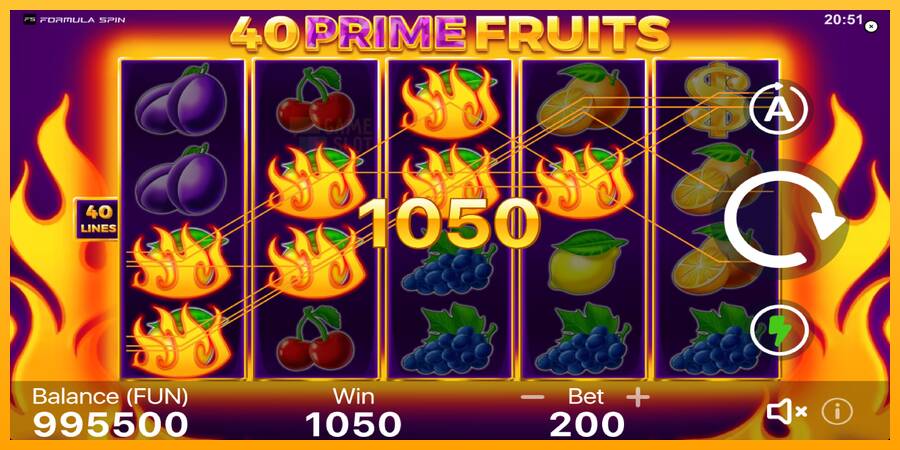 40 Prime Fruits automat për para të vërteta, foto 4