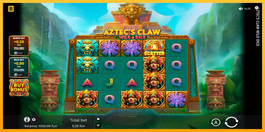 Aztecs Claw Wild Dice automat për para të vërteta, foto 1