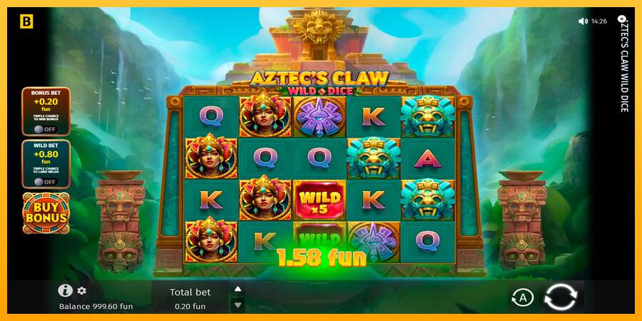 Aztecs Claw Wild Dice automat për para të vërteta, foto 2