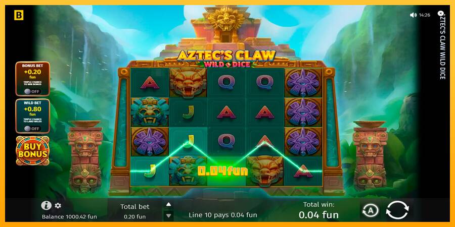 Aztecs Claw Wild Dice automat për para të vërteta, foto 3