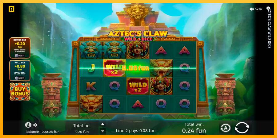 Aztecs Claw Wild Dice automat për para të vërteta, foto 4