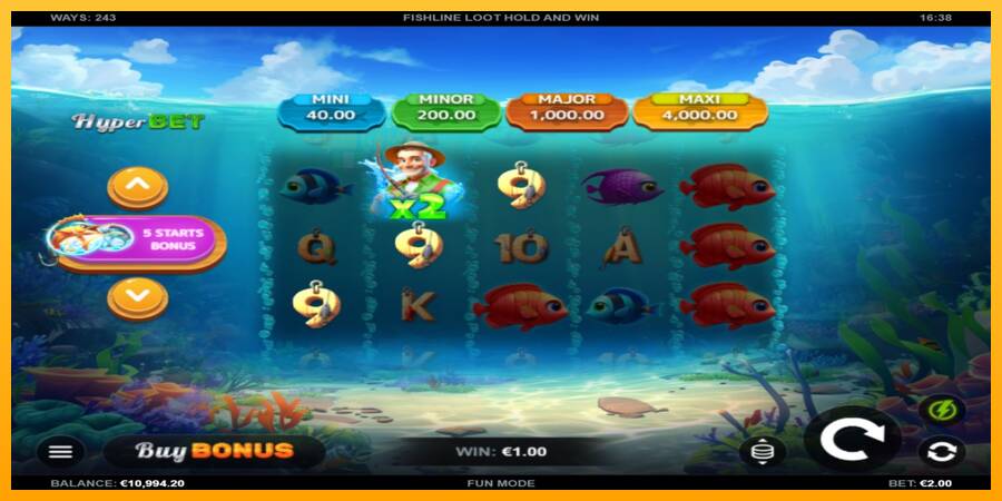 Fishline Loot Hold and Win automat për para të vërteta, foto 3