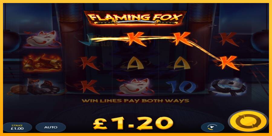 Flaming Fox automat për para të vërteta, foto 3