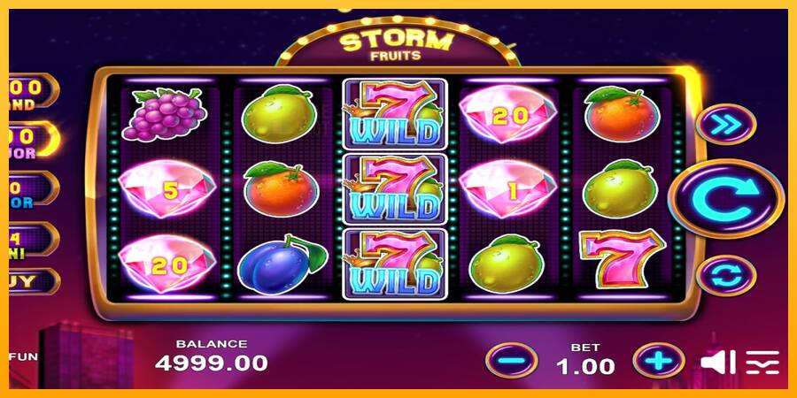 Storm Fruits automat për para të vërteta, foto 3