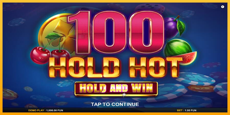 100 Hold Hot Hold and Win automat për para të vërteta, foto 1