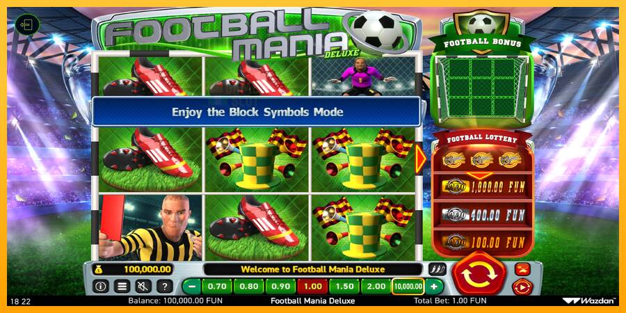 Football Mania Deluxe automat për para të vërteta, foto 2