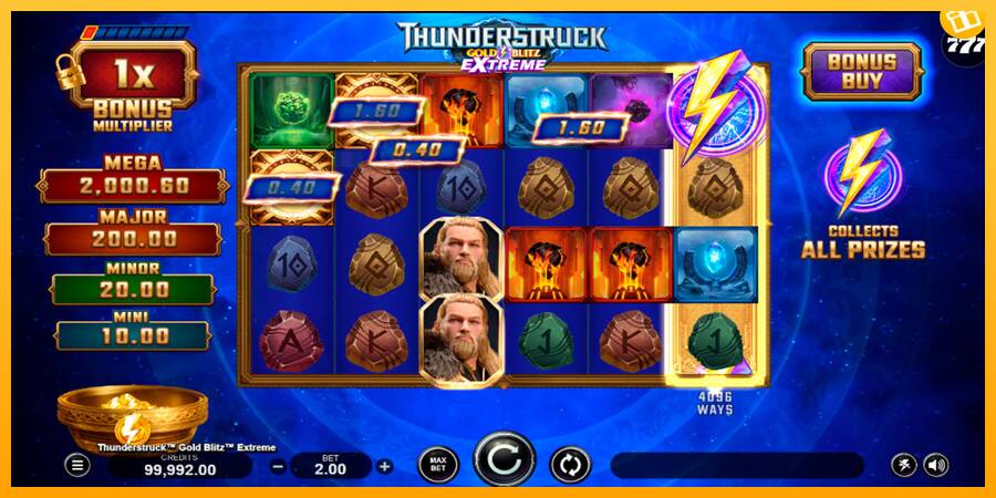 Thunderstruck Gold Blitz Extreme automat për para të vërteta, foto 2