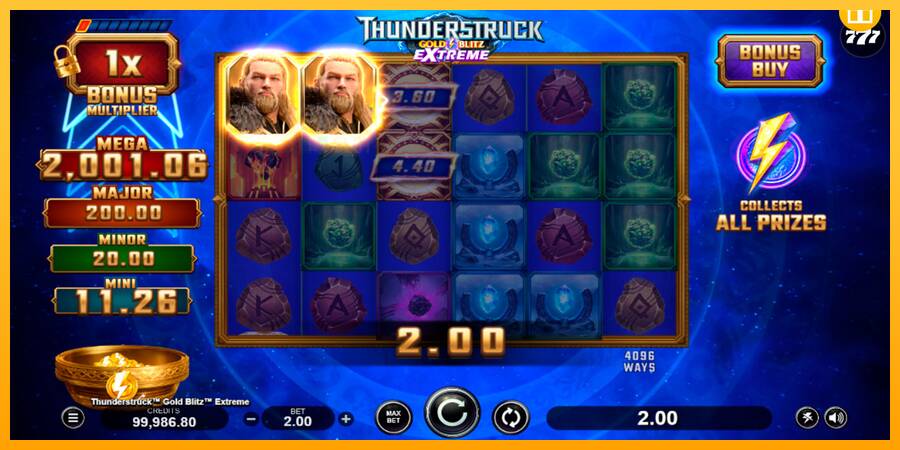 Thunderstruck Gold Blitz Extreme automat për para të vërteta, foto 4