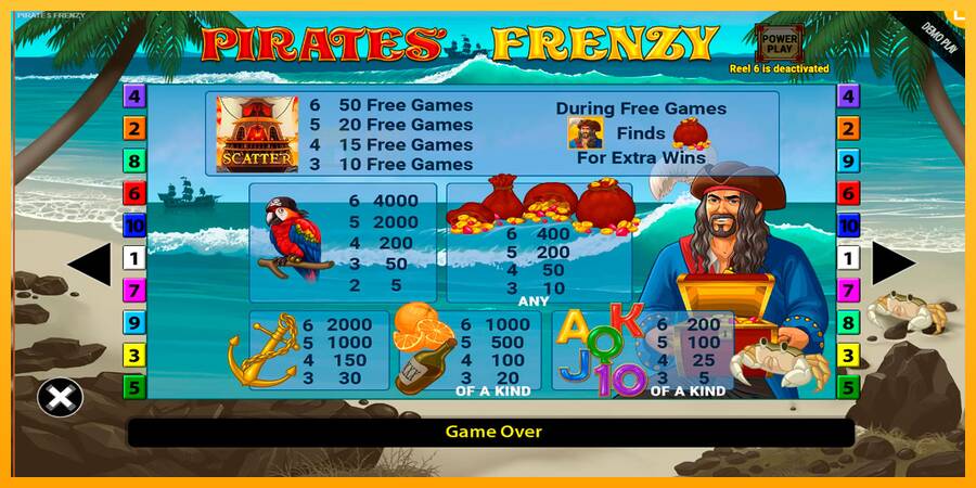 Pirates Frenzy automat për para të vërteta, foto 6