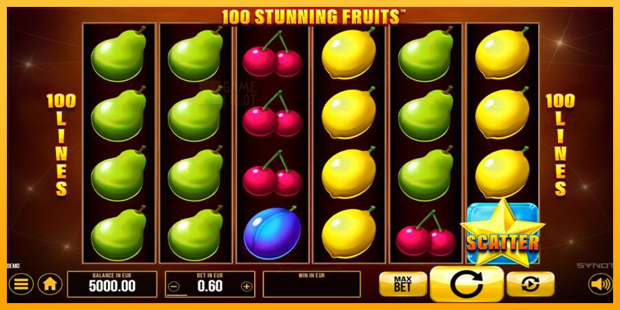 100 Stunning Fruits automat për para të vërteta, foto 1