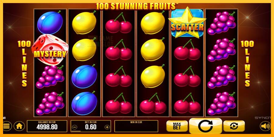 100 Stunning Fruits automat për para të vërteta, foto 2