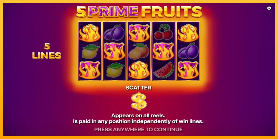 5 Prime Fruits automat për para të vërteta, foto 1