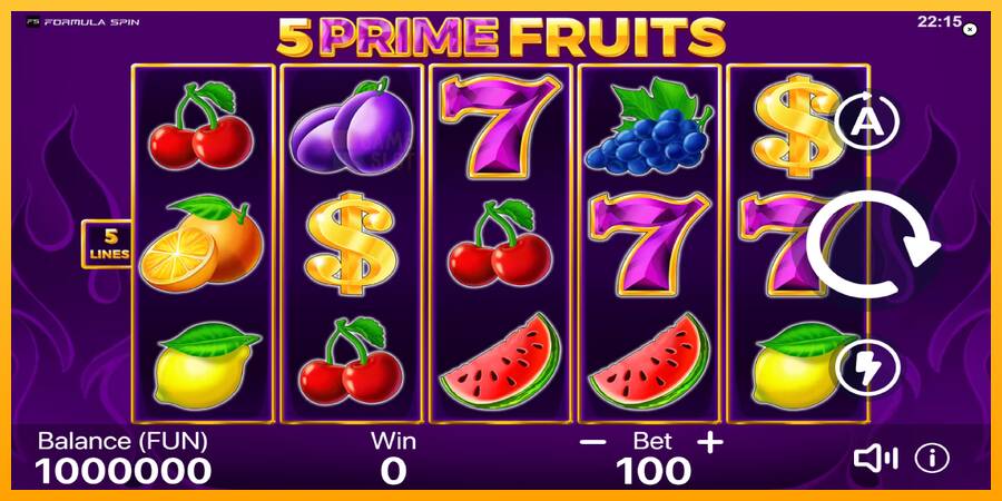 5 Prime Fruits automat për para të vërteta, foto 2