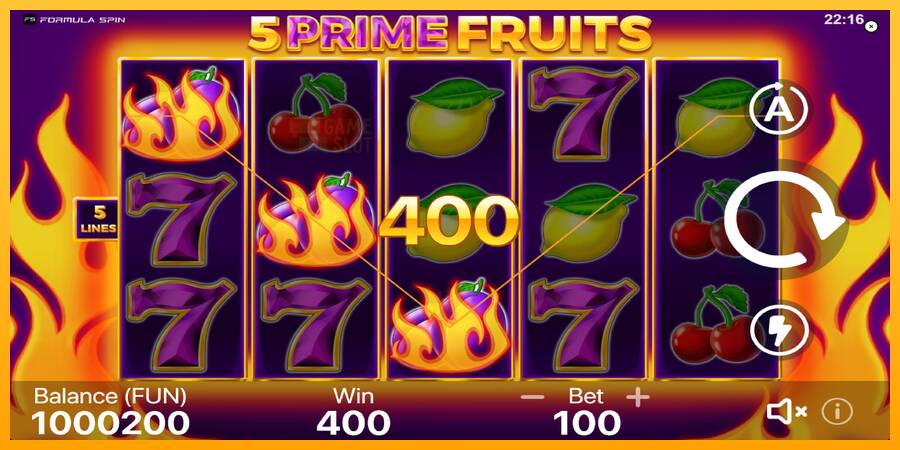 5 Prime Fruits automat për para të vërteta, foto 3