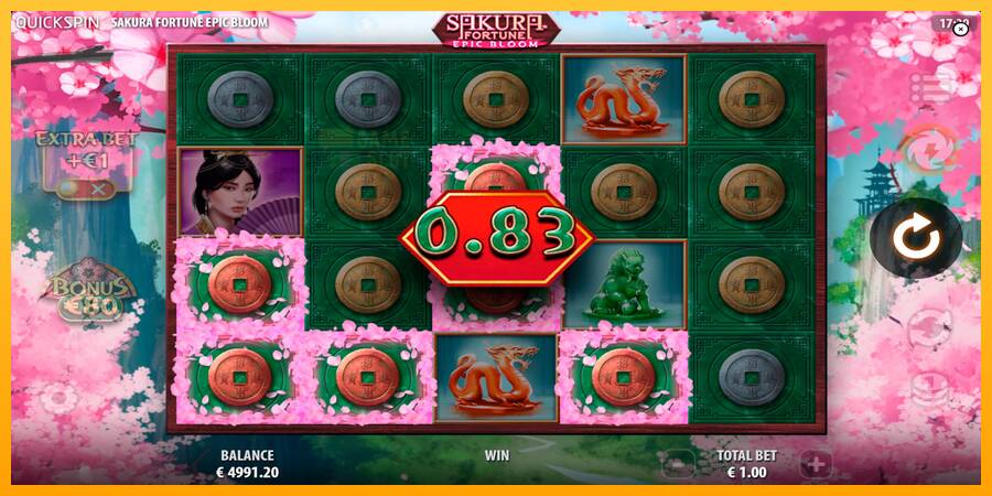 Sakura Fortune Epic Bloom automat për para të vërteta, foto 4