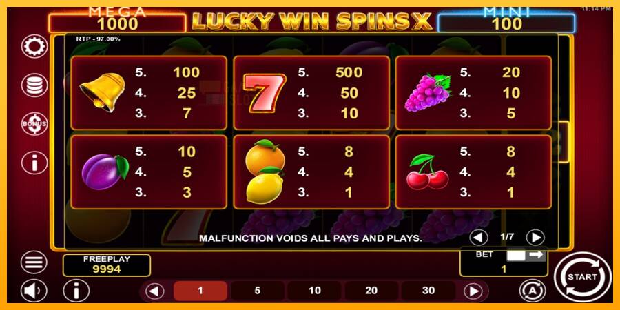 Lucky Win Spins X automat për para të vërteta, foto 4