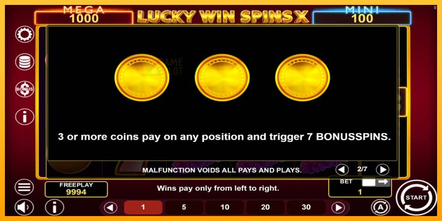 Lucky Win Spins X automat për para të vërteta, foto 5