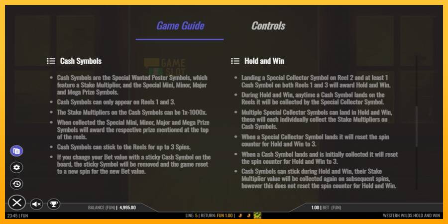 Western Wilds Hold and Win automat për para të vërteta, foto 6