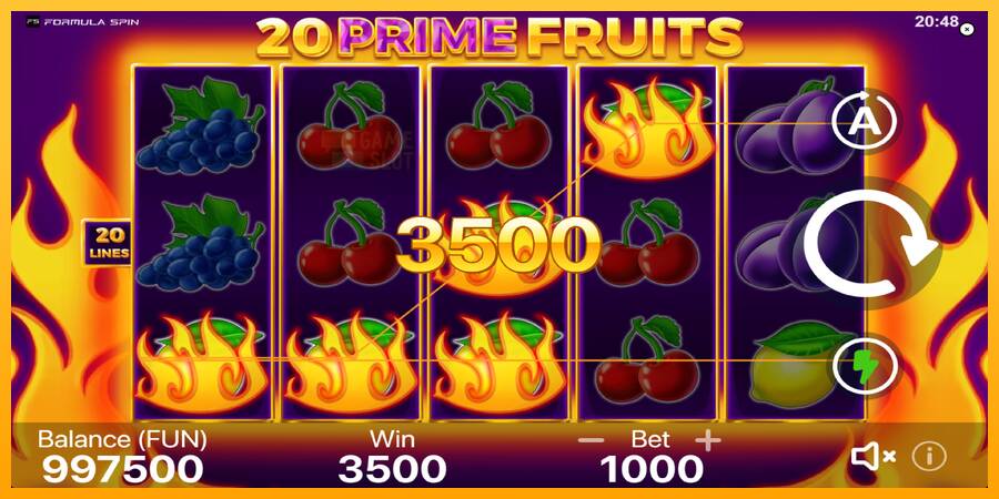 20 Prime Fruits automat për para të vërteta, foto 2