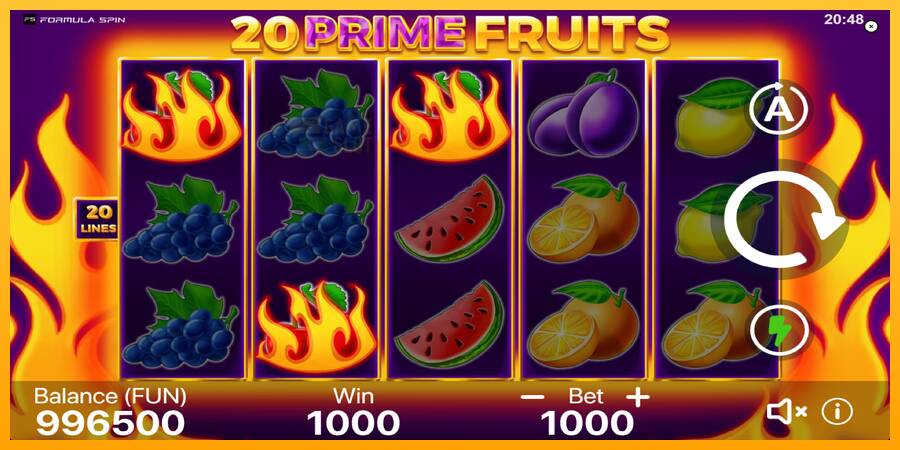 20 Prime Fruits automat për para të vërteta, foto 3