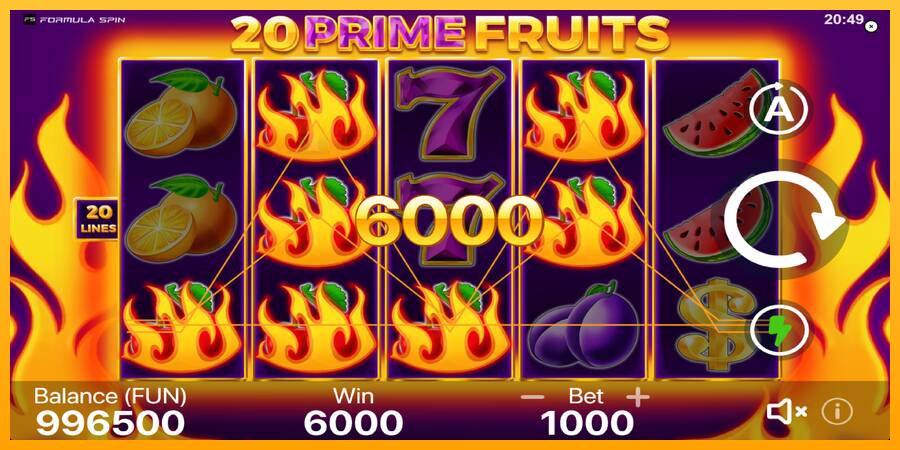 20 Prime Fruits automat për para të vërteta, foto 4