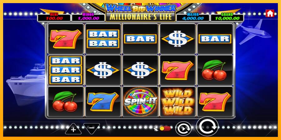 Wheel Big Winner Millionaires Life automat për para të vërteta, foto 2