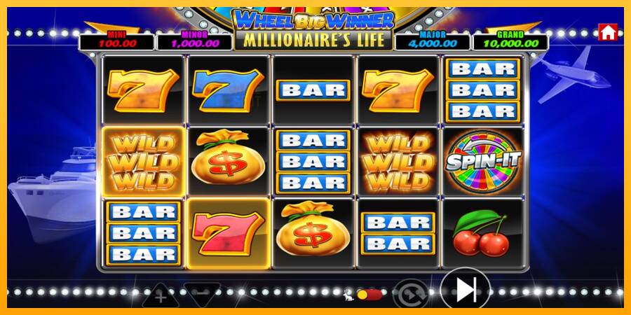 Wheel Big Winner Millionaires Life automat për para të vërteta, foto 5