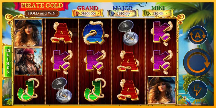 Pirate Gold Hold and Win automat për para të vërteta, foto 2