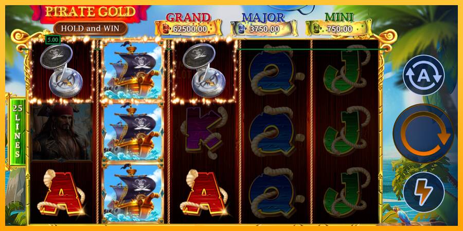 Pirate Gold Hold and Win automat për para të vërteta, foto 3