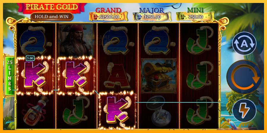 Pirate Gold Hold and Win automat për para të vërteta, foto 4