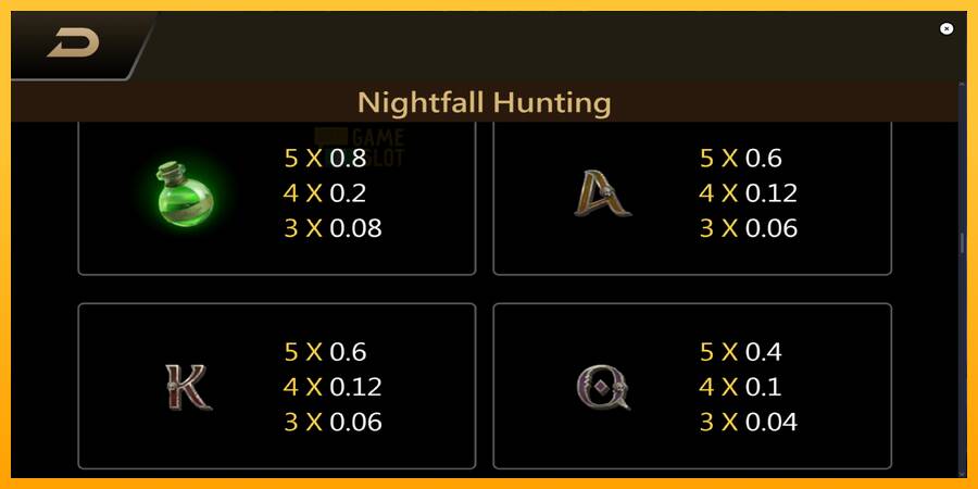 Nightfall Hunting automat për para të vërteta, foto 6