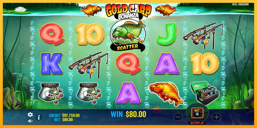 Gold Carp Bonanza automat për para të vërteta, foto 4