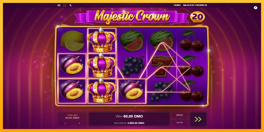 Majestic Crown 20 automat për para të vërteta, foto 3