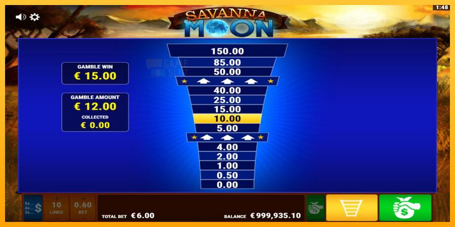 Savanna Moon automat për para të vërteta, foto 4