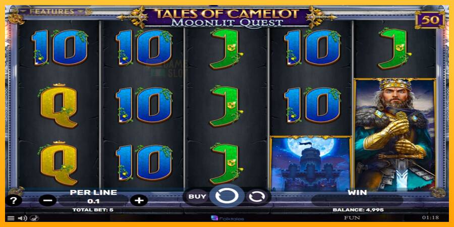 Tales of Camelot - Moonlit Quest automat për para të vërteta, foto 2