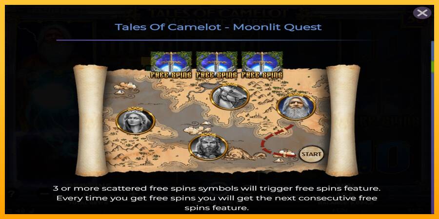 Tales of Camelot - Moonlit Quest automat për para të vërteta, foto 5