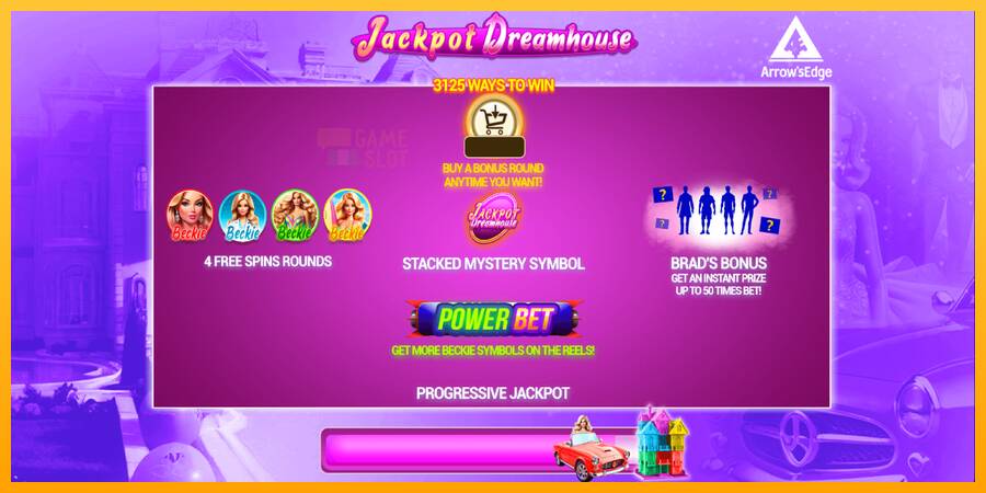 Jackpot Dreamhouse automat për para të vërteta, foto 1